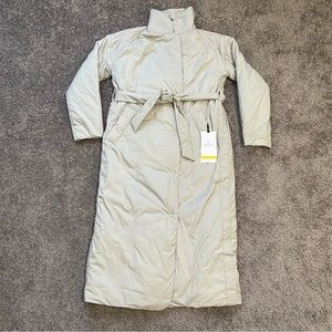 Lululemon Insulated Trench Coat Jacket Raw Linen Ivory RWLI Women's Size 4-8 NWT